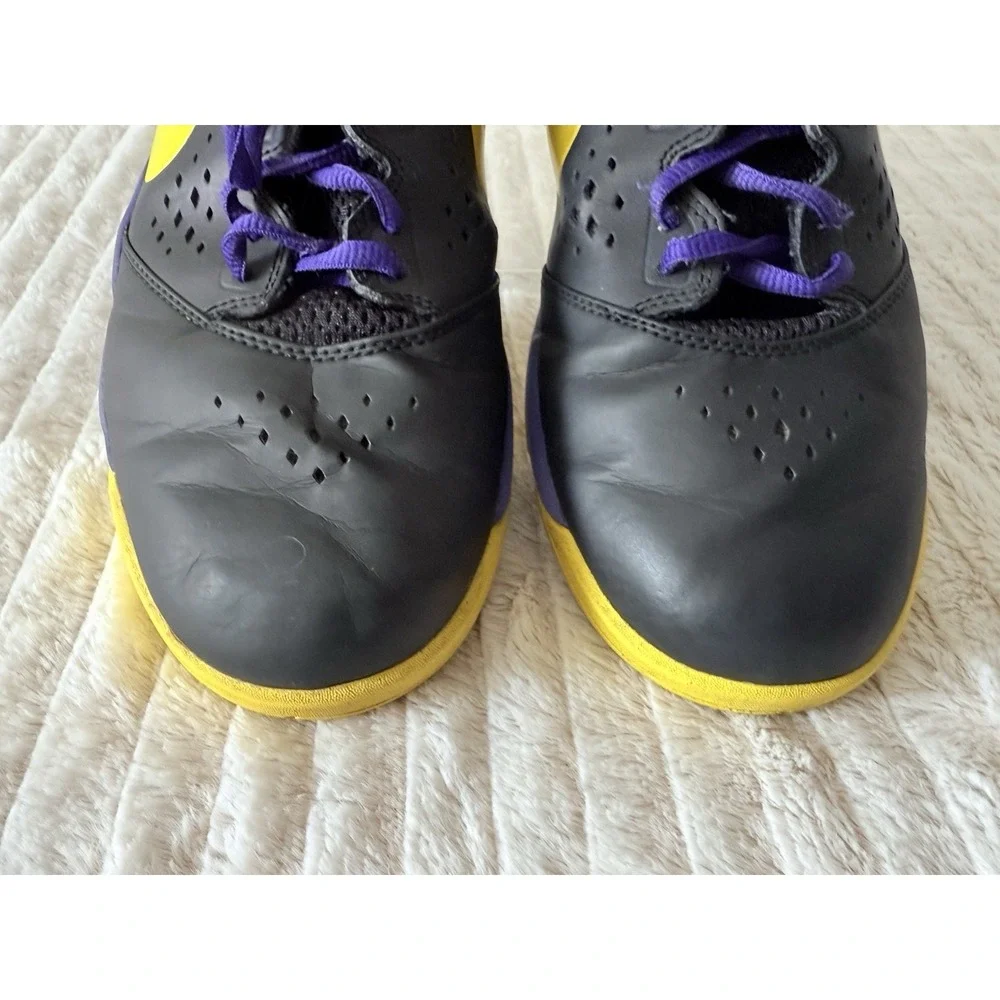 Nike Zoom Attero Mens Size 8.5 Purple/Black/Yellow With Purple Laces Great Shape